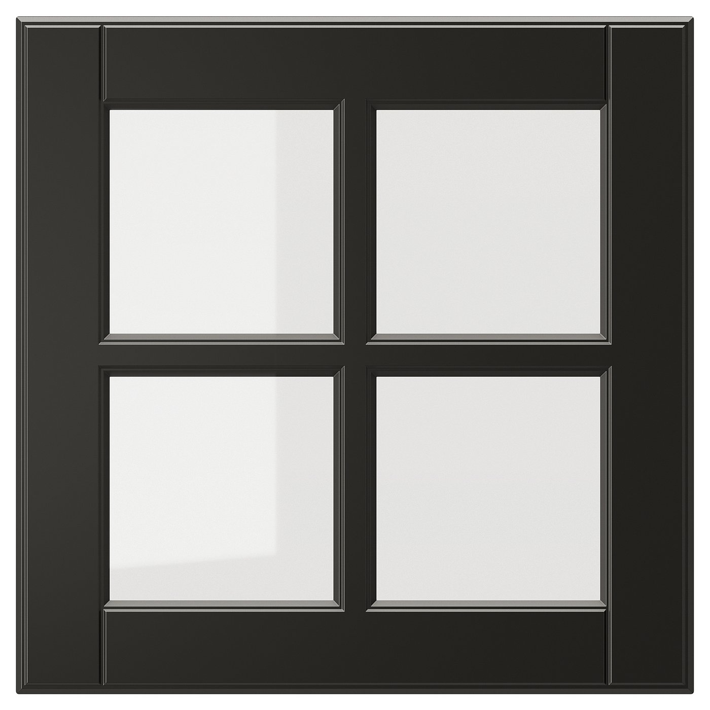 IKEA BODBYN vitrindörr, svart, 40x40 cm