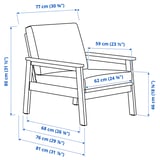 Illustration med mått för produkten: BONDHOLMEN.