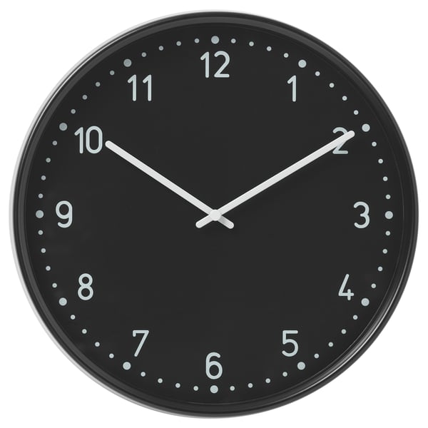 BONDIS Väggklocka - svart 38 cm