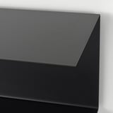 Modern svart vägghylla, snygg design, högkvalitativ finish.