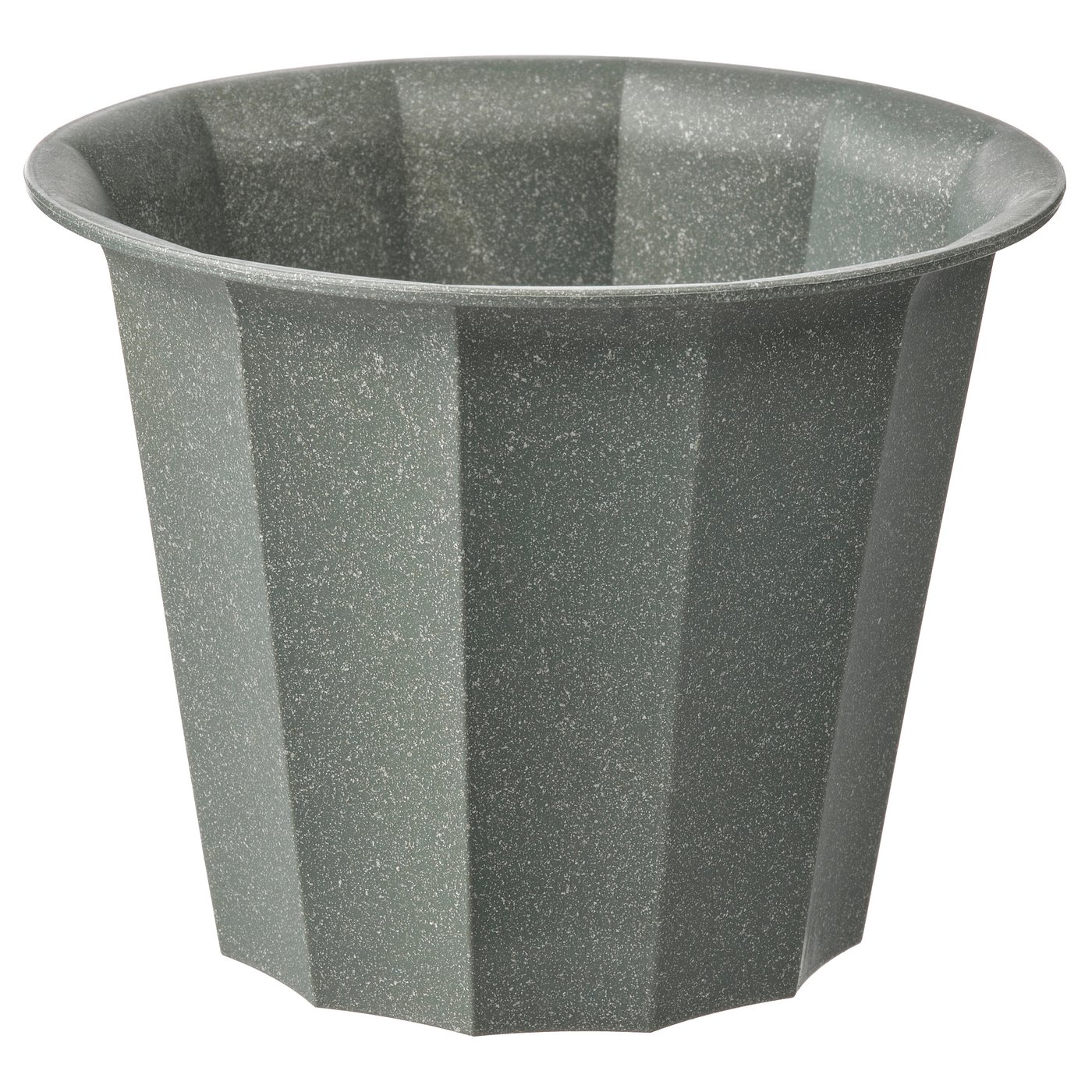 IKEA BUSKVERK kruka, inom-/utomhus grå, 9 cm