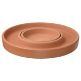 Spiringfat i terrakotta DAKSJUS, rund, strukturerad, absorberar vatten.
