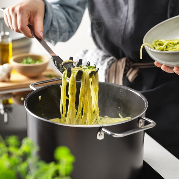 DALAFÅR Pastaslev, rostfritt stål/svartgrå, 33 cm