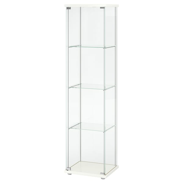 DETOLF Vitrinskåp, vit, 43x163 cm IKEA