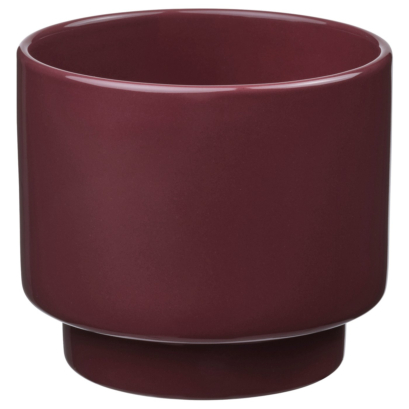 IKEA DRAKFRUKT kruka, inom-/utomhus brunröd, 12 cm