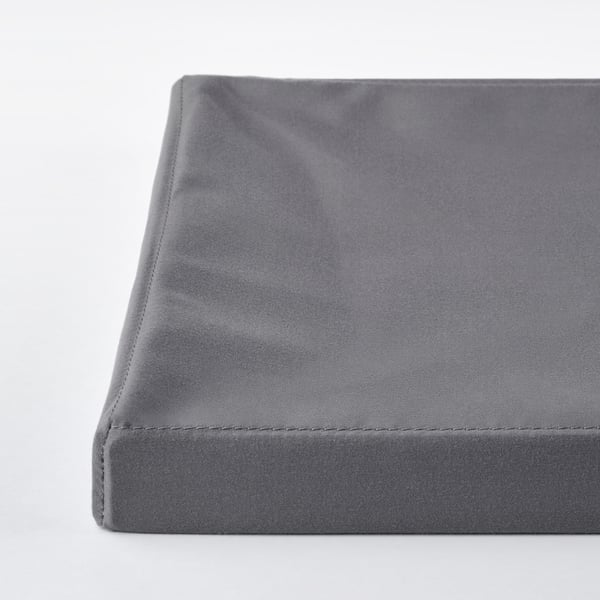 DRÖNA Lock, mörkgrå textil, 39x34 cm