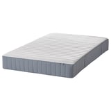 IKEA DUNVIK grå madrass, quiltad, rektangulär, memory foam.
