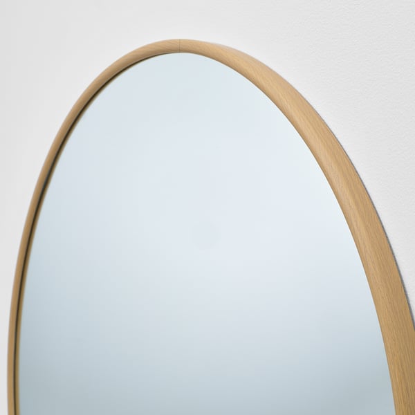 EDSGARN Spegel, ekmönstrad, 80 cm