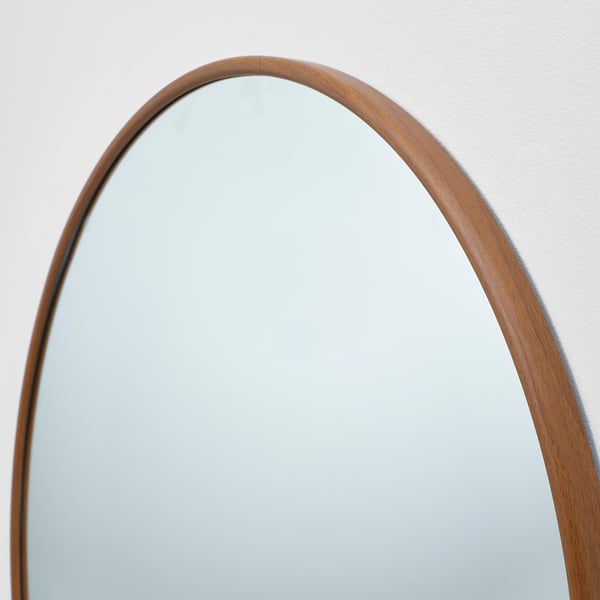 EDSGARN Spegel, valnötsmönstrad, 80 cm