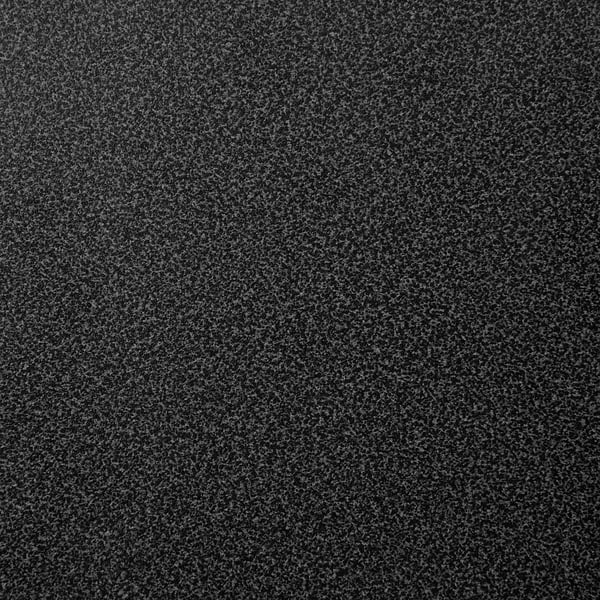 Svart texturerad bänkskiva; Slitstarkt laminatmaterial som är lätt att rengöra.