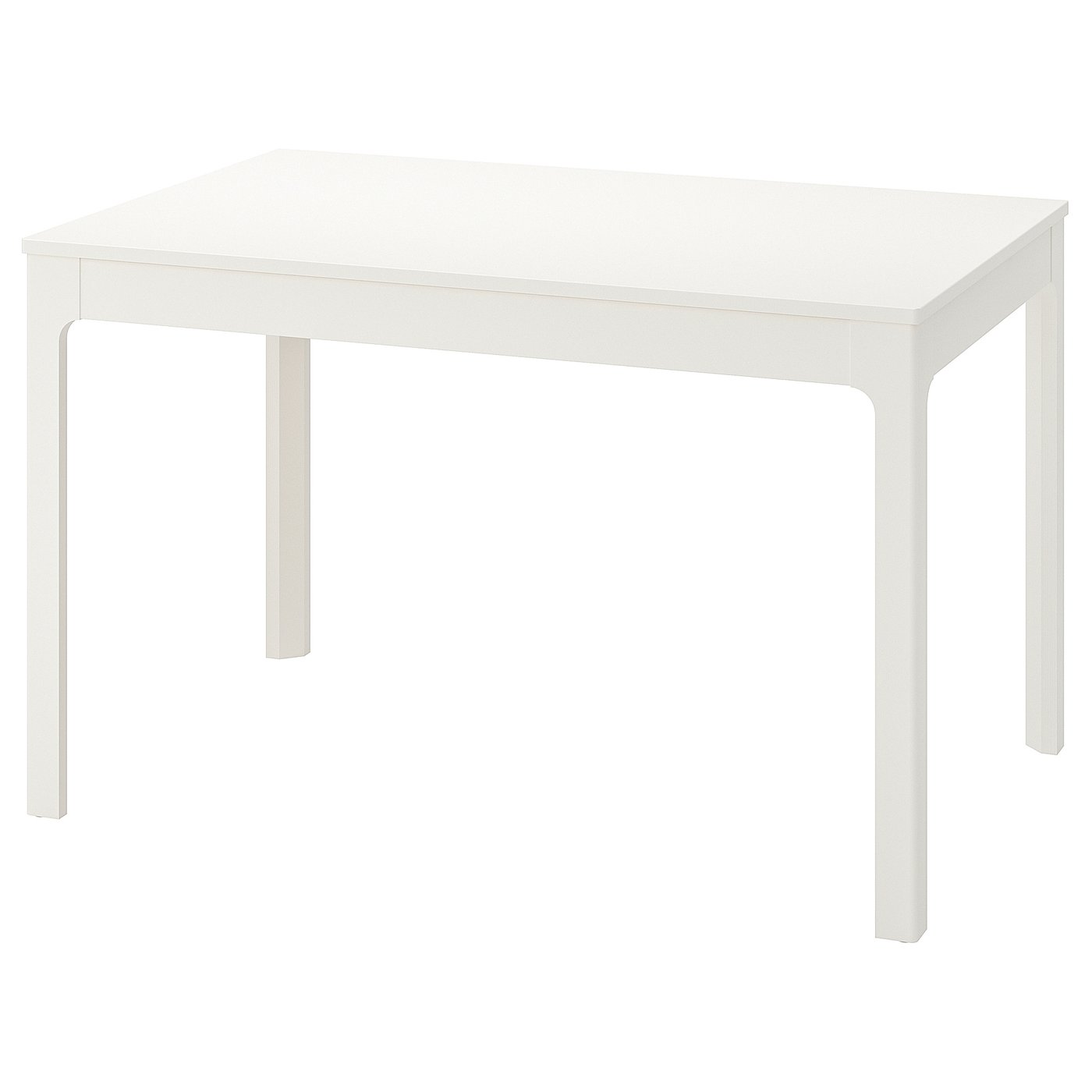 IKEA EKEDALEN utdragbart bord, vit, 120/180x80 cm