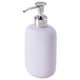 Lavendel stengods tvålpump med krompump, elegant modern design.