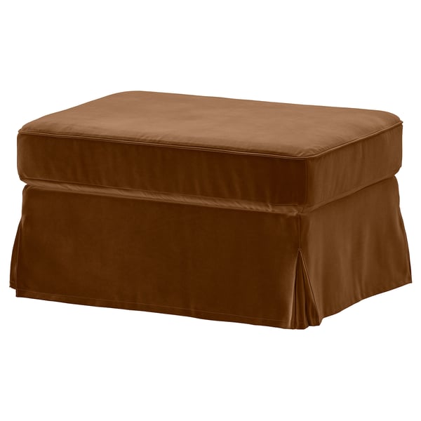EKTORP Klädsel till fotpall, Alhamn mörk gulbrun
