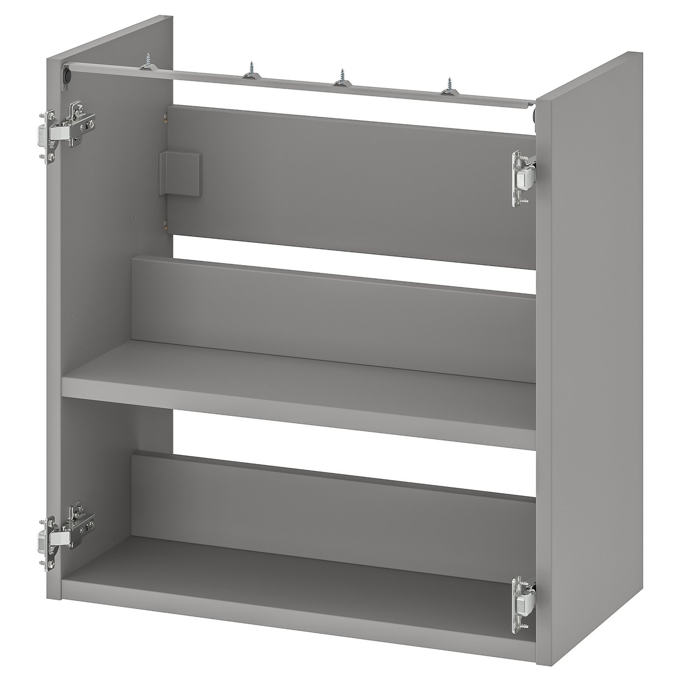IKEA ENHET bänkskåp f kommod m hyllplan, grå, 60x30x60 cm
