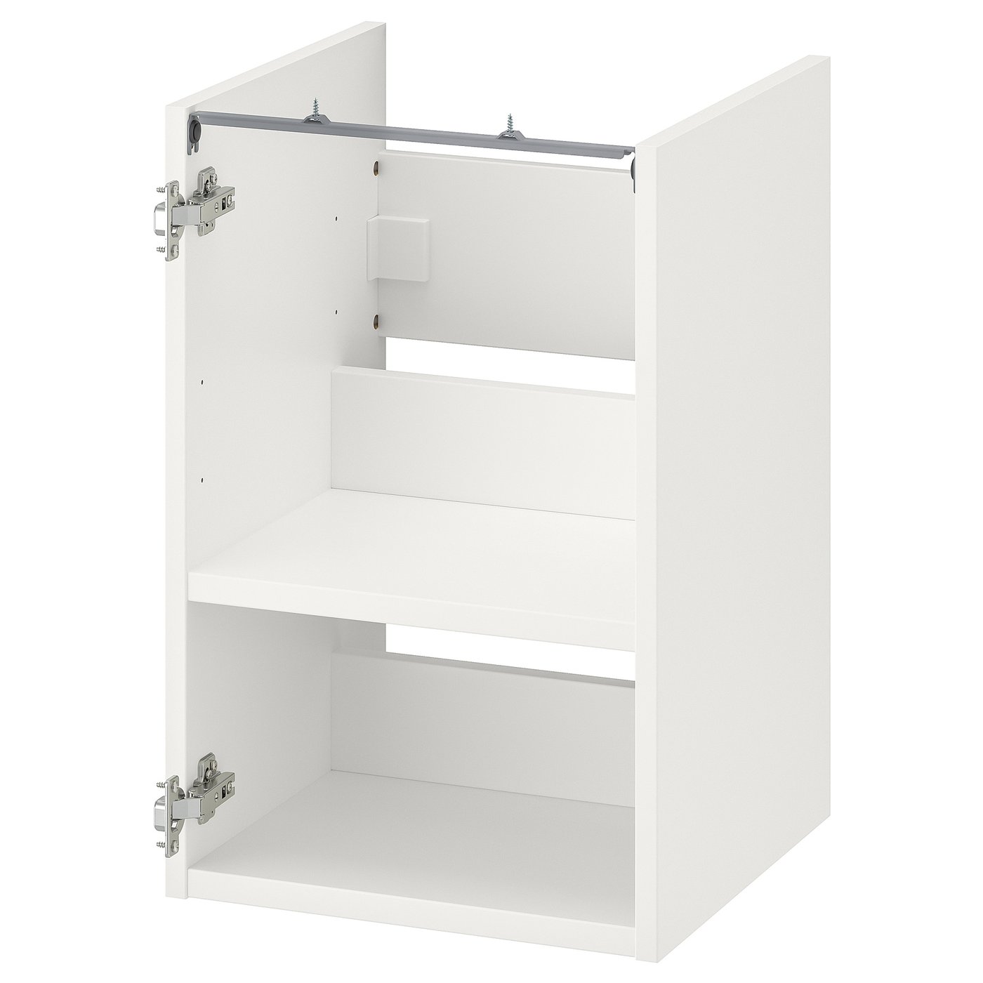 IKEA ENHET bänkskåp f kommod m hyllplan, vit, 40x40x60 cm