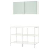 Grön & vit IKEA ENHET förvaring: skåp och hyllor