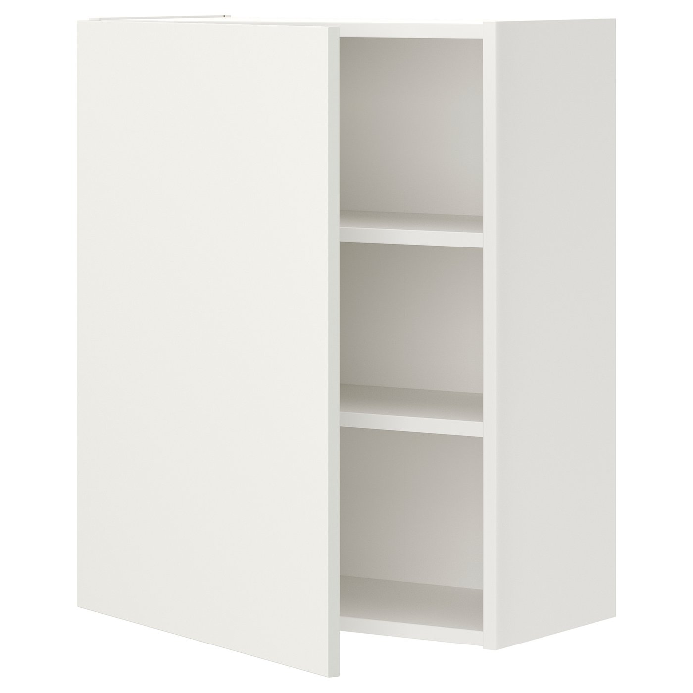 IKEA ENHET väggskåp m 2 hyllplan/dörr, vit, 60x32x75 cm