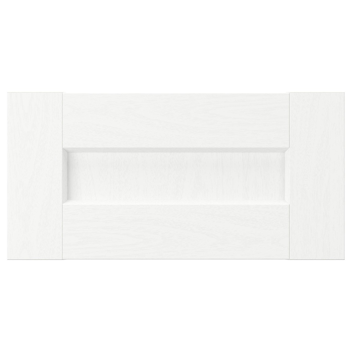ENKÖPING Lådfront - vit trämönstrad 40x20 cm