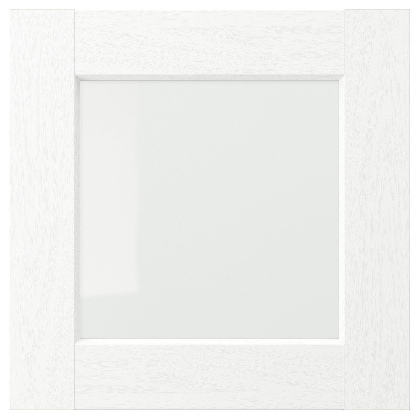 IKEA ENKÖPING vitrindörr, vit trämönstrad, 40x40 cm