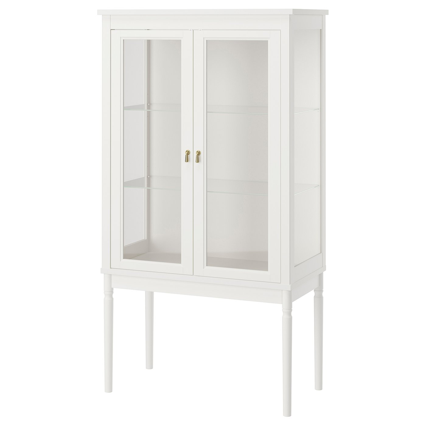 IKEA FÄRJKARL vitrinskåp, off-white, 87x45x161 cm