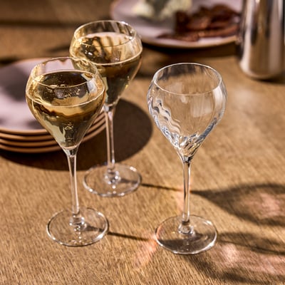 FJÄLLUGGLA Champagneglas, klarglas, 23 cl