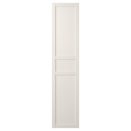 FLISBERGET-dörr , vit, trä, rektangulär, traditionell design.