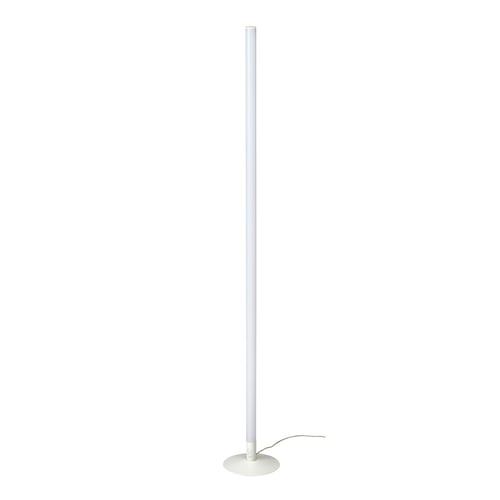 FÖRLIG LED golv/vägglampa, vit/justerbar färg, 132 cm