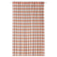 Variant: GLANSHAGTORN orange/vit/blårutig gardin, tillverkad av bomull, draperi med stångficka.