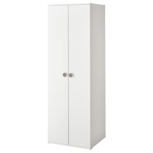 GODISHUS Klädskåp - vit 60x51x178 cm