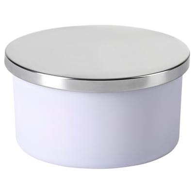 Lavendel GOLIATTUJA ljus i lila glas med metalllock. Rund, elegant design, lugn blommig doft.