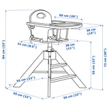 Illustration med mått för produkten: GRÅVAL.