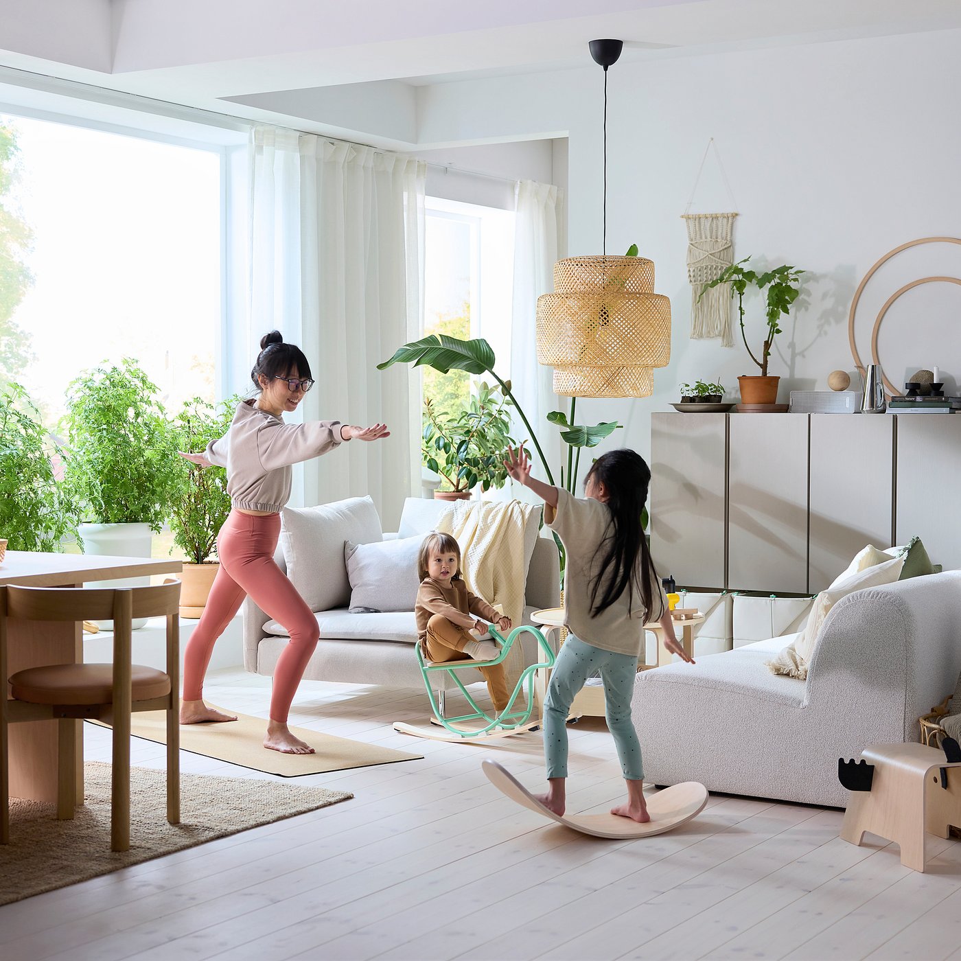 GREJSIMOJS Balansbräda för barn, trä