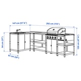 Illustration med mått för produkten: GRILLSKÄR.
