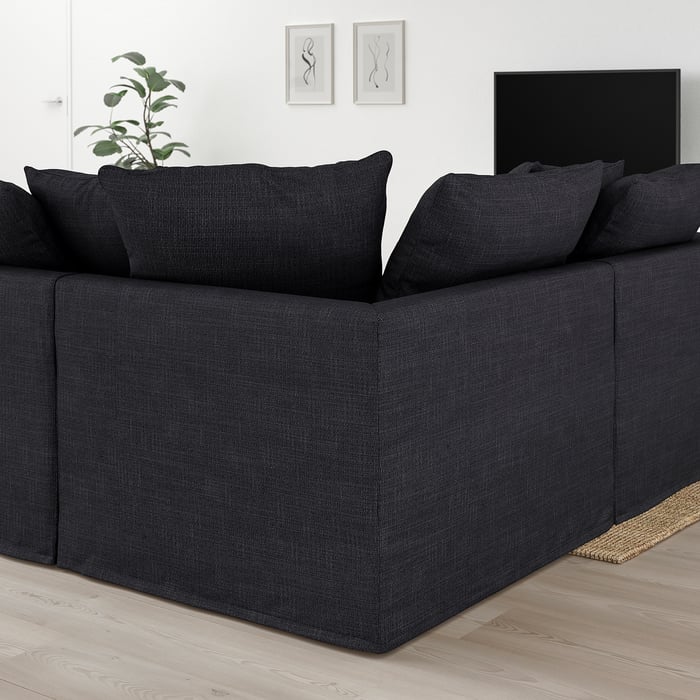 GRÖNLID hörnsoffa, 4sits, Hillared antracit IKEA