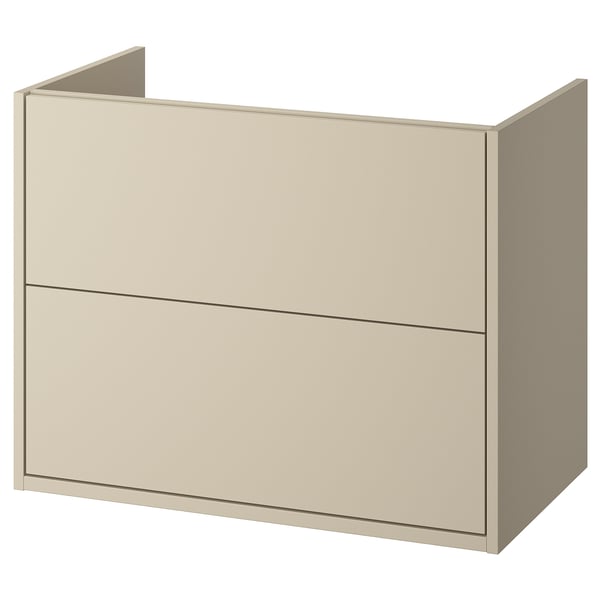 HAVBÄCK Kommod med lådor - beige 80x48x63 cm