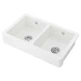HAVSEN Diskho, 2 hoar med synlig front, vit, 82x48 cm