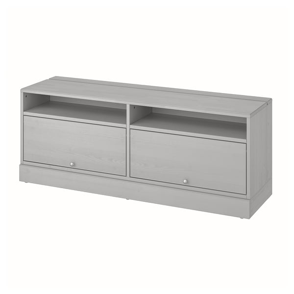 Havsta Tv Bank Med Sockel Gra Ikea
