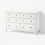 HEMNES Byrå med 8 lådor, vitbets, 160x96 cm