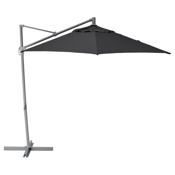 HISSÖ Parasoll, frihängande - antracit 300 cm