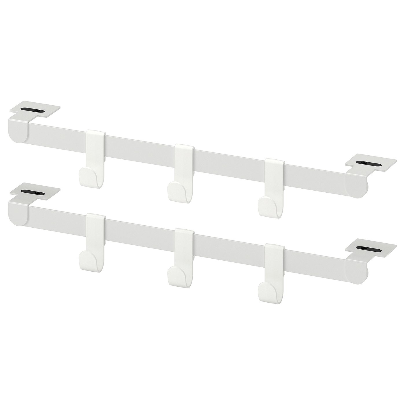 IKEA HJÄLPA 2 upphängnlist+6 krok+2pkt beslag, vit, 40 cm