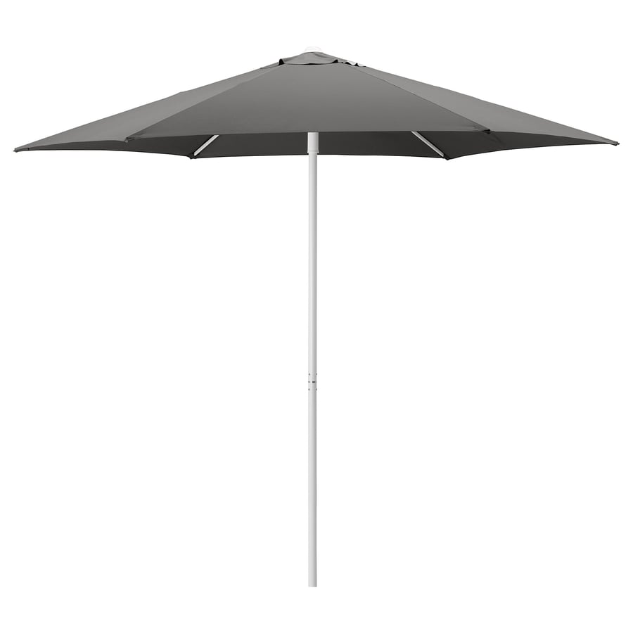 HÖGÖN parasoll, grå, 270 cm IKEA