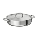 IKEA 365+ stekpanna i rostfritt stål i silver med lock.