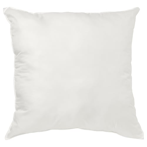 INNER - vit kudddyna. Klumpig, fyrkantig design. Tillverkad av återvunnen polyester.