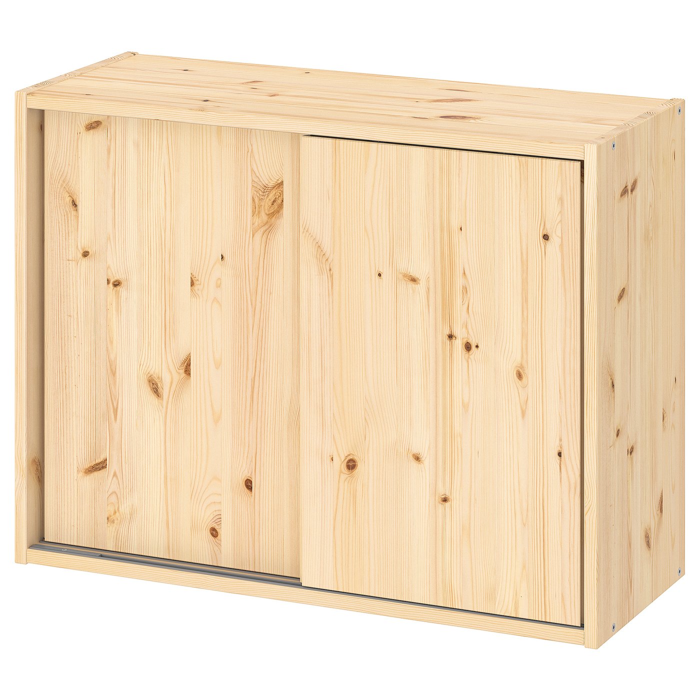 IKEA IVAR skåp med skjutdörrar, furu, 80x30x60 cm