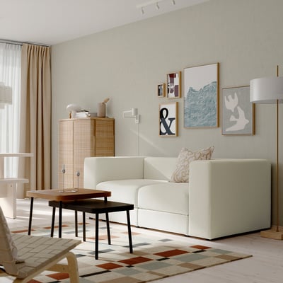 JÄTTEBO 2-sitsig modulsoffa, Axvall off-white
