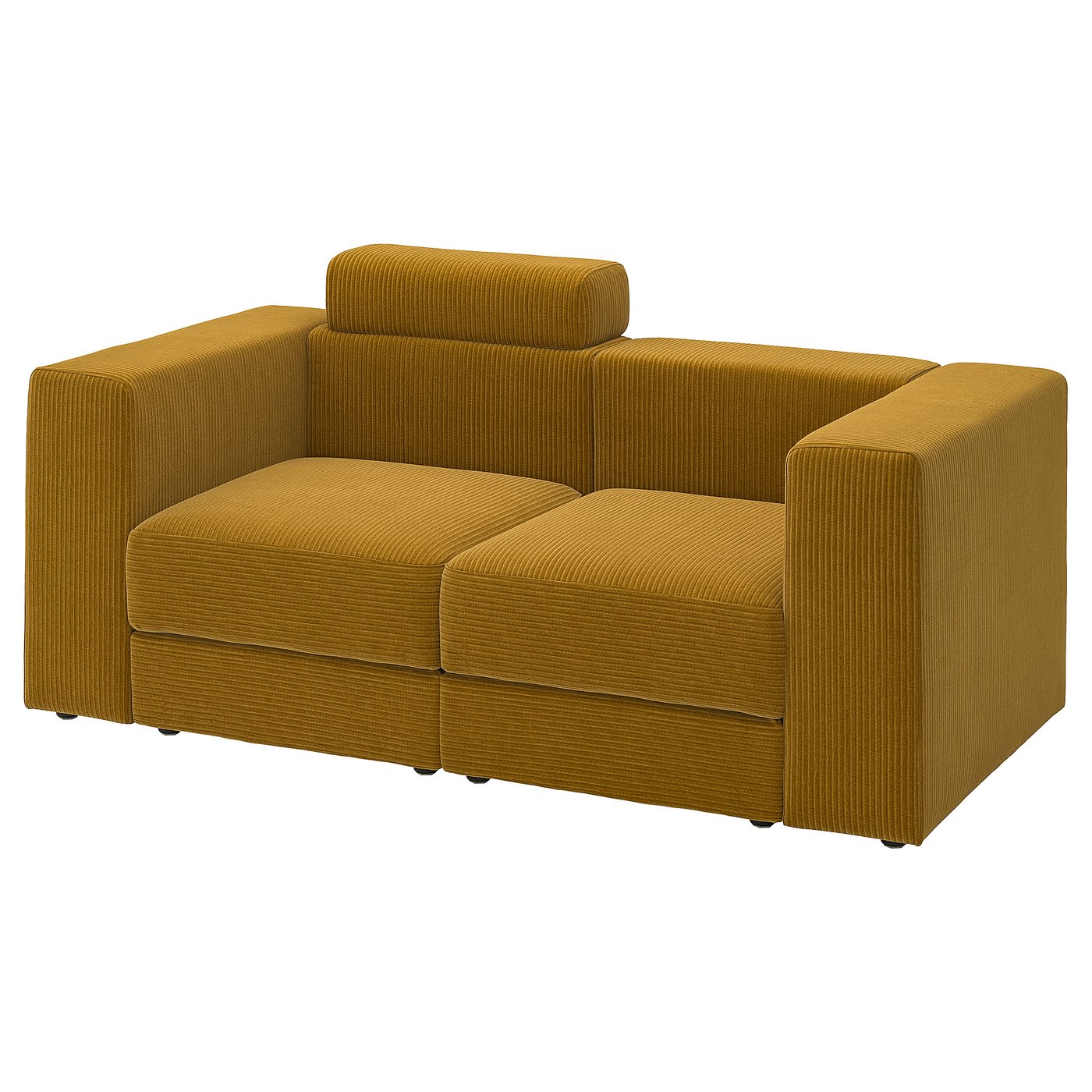 IKEA JÄTTEBO 2-sitsig modulsoffa, med nackkudde/samsala gulbrun