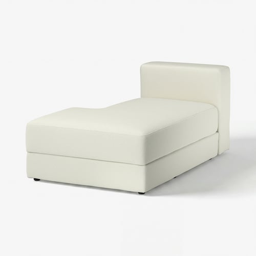 JÄTTEBO Klädsel schäslongmodul, vänster, Axvall off-white
