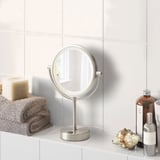 KAITUM Spegel med integrerad belysning, batteridriven, 20 cm