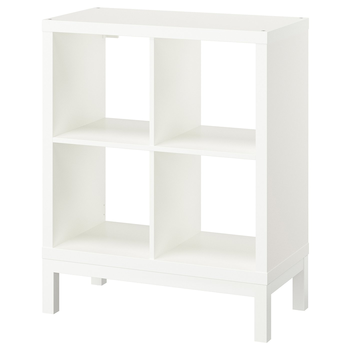 IKEA KALLAX hylla med underrede, vit/vit, 77x94 cm