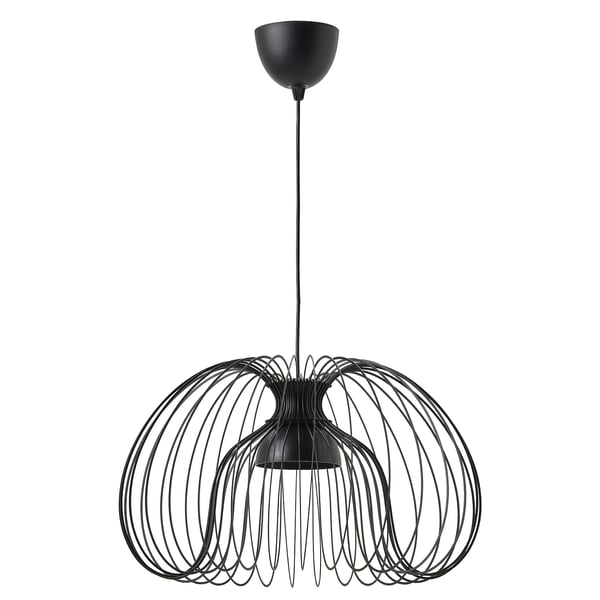 KALLFRONT / HEMMA Taklampa - svart 52 cm